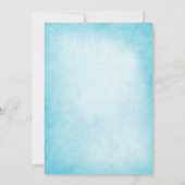 Invitation Winter Wonderland Snowflakes Bat mitzvah Turquoise (Dos)