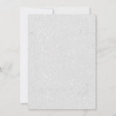Invitation Winter Wonderland Snowflakes Blanc Elégant Mariage (Dos)