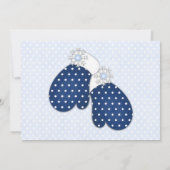 Invitation Winter Wonderland Snowman Anniversaire (Dos)