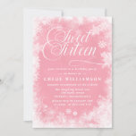 Invitation Winter Wonderland Sweet sixteen Party<br><div class="desc">Bonjour ! Bienvenue à mes produits d'invitation Sweet 16. J'ai conçu cette invitation Winter Wonderland pour être féminine et romantique. Il commence par un arrière - plan rose rose doux. Puis des couches de neige blanche et de flocons de neige créèrent une bordure autour de toute l'invitation. Le sweet sixteen est...</div>