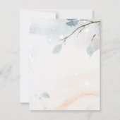 Invitation Winter Wonderland, Tree Branche Dîner de répétitio (Dos)