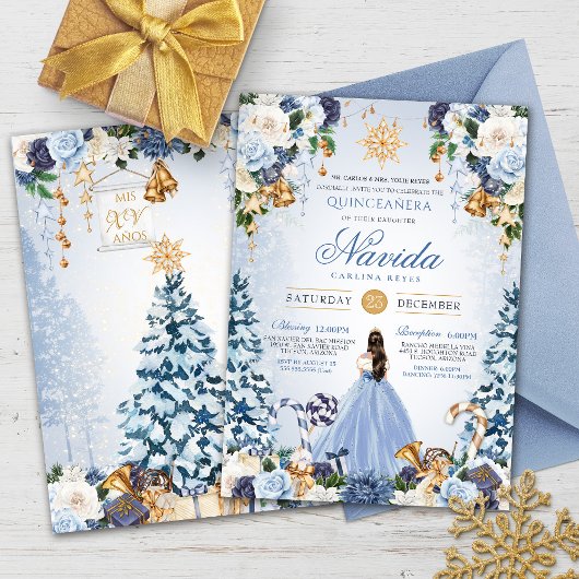 Invitation Winter Wonderland Vacances Neige Princesse Quince