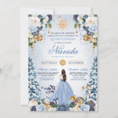 Invitation Winter Wonderland Vacances Neige Princesse Quince (Devant)