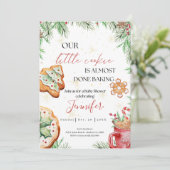 Invitation Winter Wonderland Watercolor Baby Shower (Debout devant)