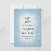 Invitation Winter Wonderland Wedding Enregistrer la date (Devant)