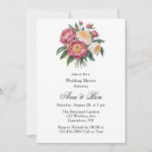 Invitation Winterberry Primrose Paint Floral Wedding shower (Devant)