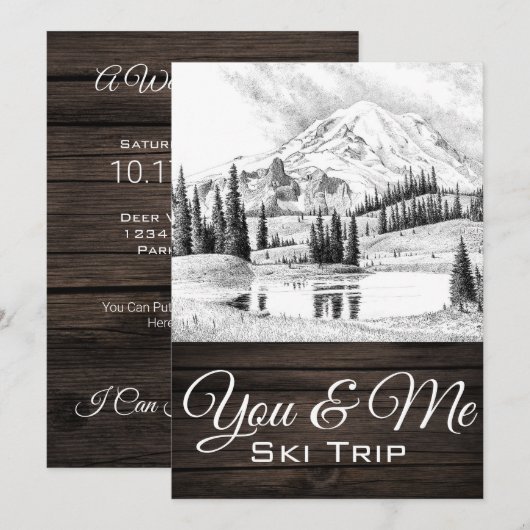 Invitation Winterscape You & Me (Devant / Derrière)
