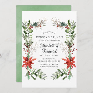 Invitation Wintertide Woodland Noël Mariage Brunch