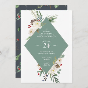 Invitation Wintry Wonderland Fête de Noël