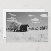 Invitation Wisconsin Barn Photo Reprint (Devant / Derrière)