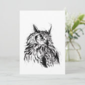Invitation Wisdom Owl (Debout devant)