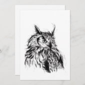 Invitation Wisdom Owl (Devant / Derrière)