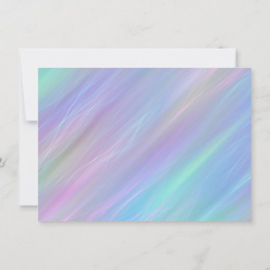 Invitation Wisps Whimsical | Holo Fairy Ombre douche arc-en-c (Dos)