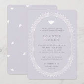 Invitation Wisteria Après-Midi Thé Mariée/Wedding shower (Devant / Derrière)