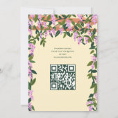 Invitation Wisteria Custom B'nai Bat Bar Mitzvah QR Code (Dos)