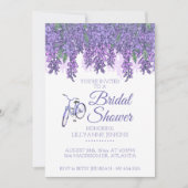Invitation Wisteria Et Fête des mariées À Vélo (Devant)