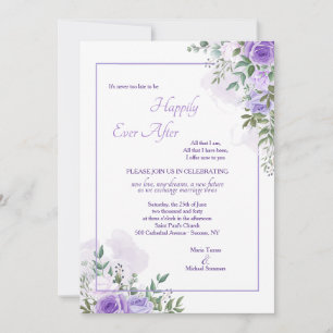 Invitation Wisteria jamais trop tard Mariage