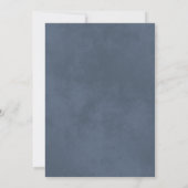 Invitation Wistful Leaves Modern Elegant Dusty Blue Wedding (Dos)
