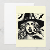 Invitation witch (Devant / Derrière)