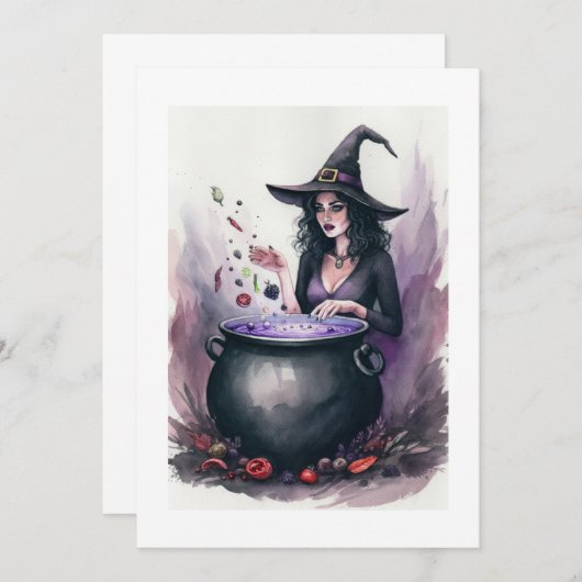 Invitation witch  (Devant / Derrière)