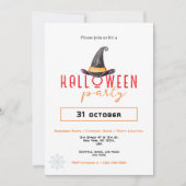 Invitation Witch Casquette Business Office Halloween Party (Devant)
