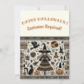 Invitation Witch Way Nordic Bohemian Halloween Costume Party (Dos)