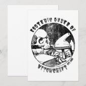 Invitation Witchcraft Magie Ordre Occulte sorcière Alchimiste (Devant / Derrière)