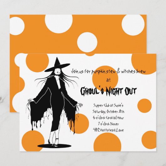 Invitation Witchen (Devant / Derrière)