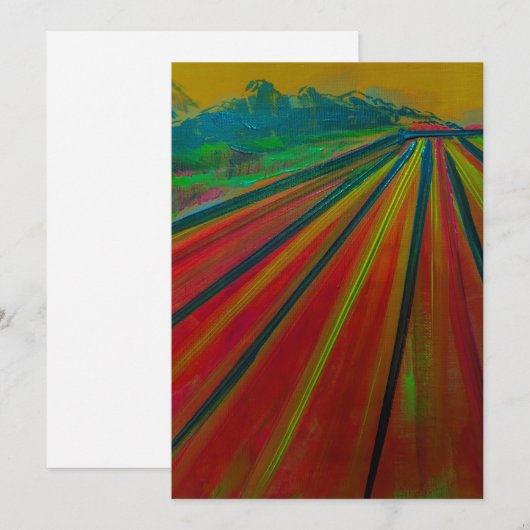 Invitation with original artwork by Alwin Ursola (Devant / Derrière)