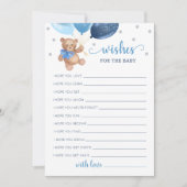 Invitation Wives for the Baby shower Teddy Bear Card (Devant)