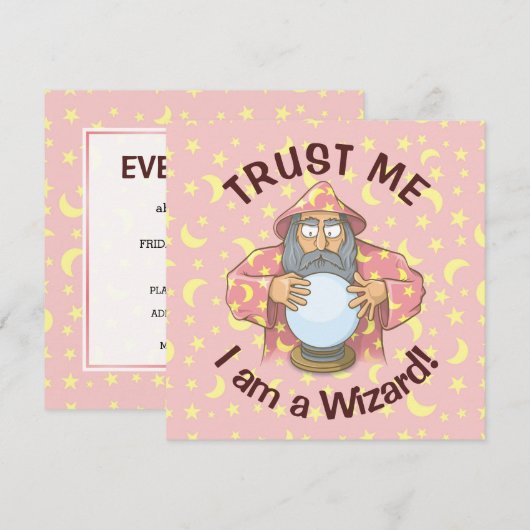 Invitation Wizard (Devant / Derrière)