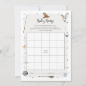 Invitation Wizard Baby shower Baby Bingo Jeu (Devant)
