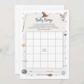 Invitation Wizard Baby shower Baby Bingo Jeu (Devant / Derrière)