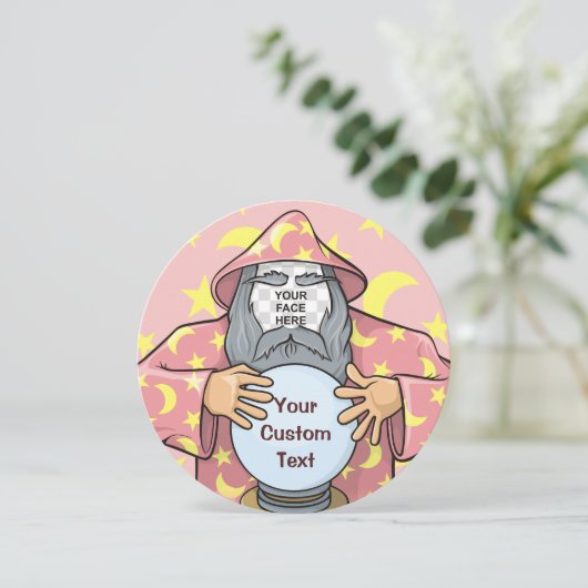 Invitation Wizard with your face (Debout devant)