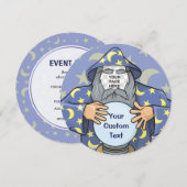 Invitation Wizard with your face (Devant / Derrière)