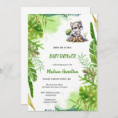 INVITATION WOLF BABYSHOWER (Devant / Derrière)