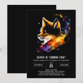 Invitation Wolf Cub's Enchanted Howling Anniversaire (Devant / Derrière)