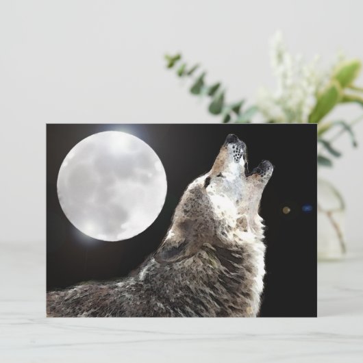 Invitation Wolf & Moon (Debout devant)