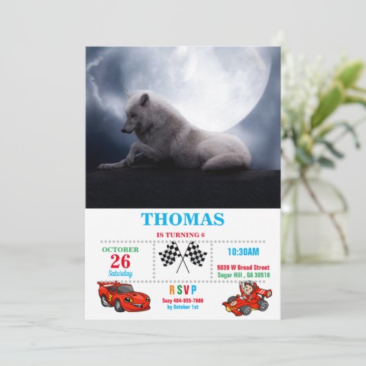 Invitation Wolf the King of Wilderness (Debout devant)