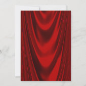 Invitation Womans Glam Red Gold 50e anniversaire (Dos)