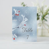 Invitation Wonderland Branches Blue (Debout devant)