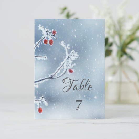 Invitation Wonderland Branches Blue (Debout devant)