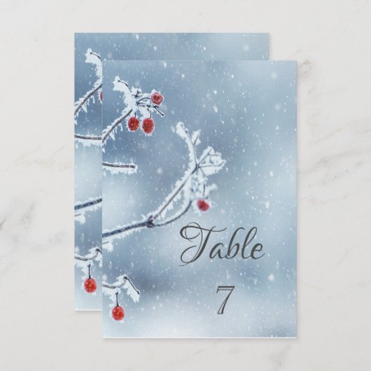 Invitation Wonderland Branches Blue (Devant / Derrière)