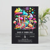 Invitation Wonderland Candy Anniversaire (Debout devant)