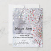 Invitation Wonderland d'hiver, Dîner de répétition des lumièr (Devant)