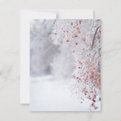 Invitation Wonderland d'hiver, Dîner de répétition des lumièr (Dos)