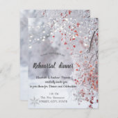 Invitation Wonderland d'hiver, Dîner de répétition des lumièr (Devant / Derrière)