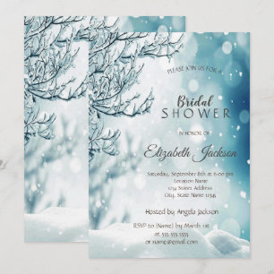 Invitation Wonderland d'hiver, Fête des mariées de neige