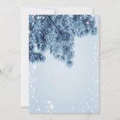 Invitation Wonderland d'hiver, Neige, Snowflakes Quinceañera (Dos)