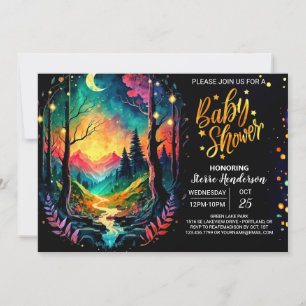 Invitation Wonderland Enchanted Grove Baby shower